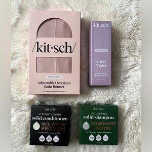 Kitsch Satin Bonnet and Hair Care Set